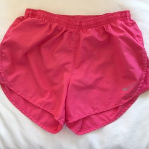 Pink nike shorts. Size S